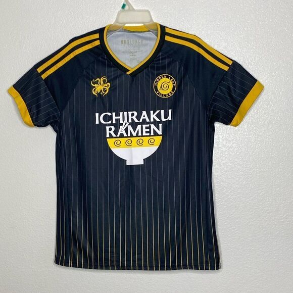BOXLUNCH Naruto Shippuden Ichiraku Ramen soccer Jersey UZUMAKI No. 7 Size L - Picture 1 of 5